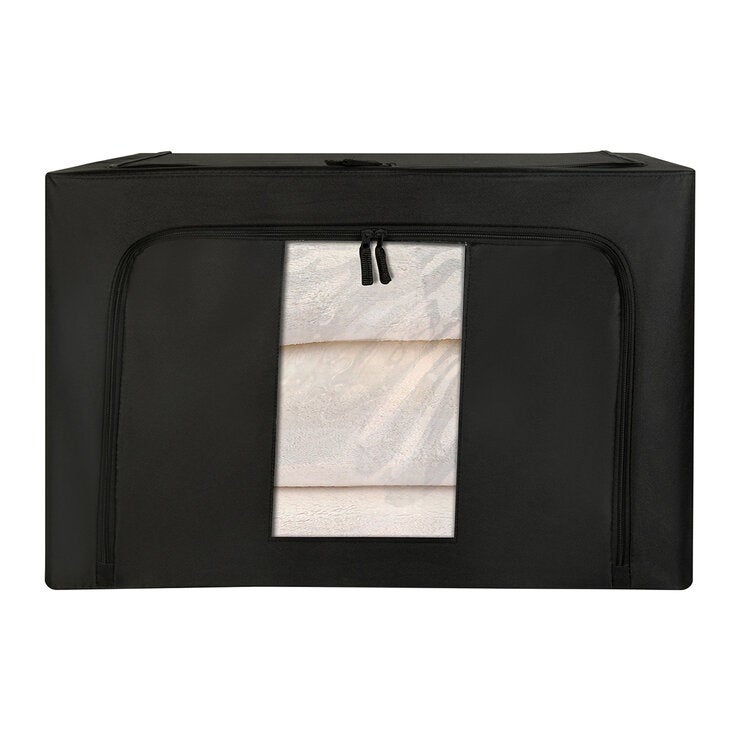 AG Box, Set de 2 Cajas Flexibles de Almacenamiento Negras AG Box, Set de 2 Cajas Flexibles de Almacenamiento Negras