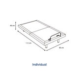 Luuna Base Eléctrica Rise Individual Beige Luuna Base Eléctrica Rise Individual Beige
