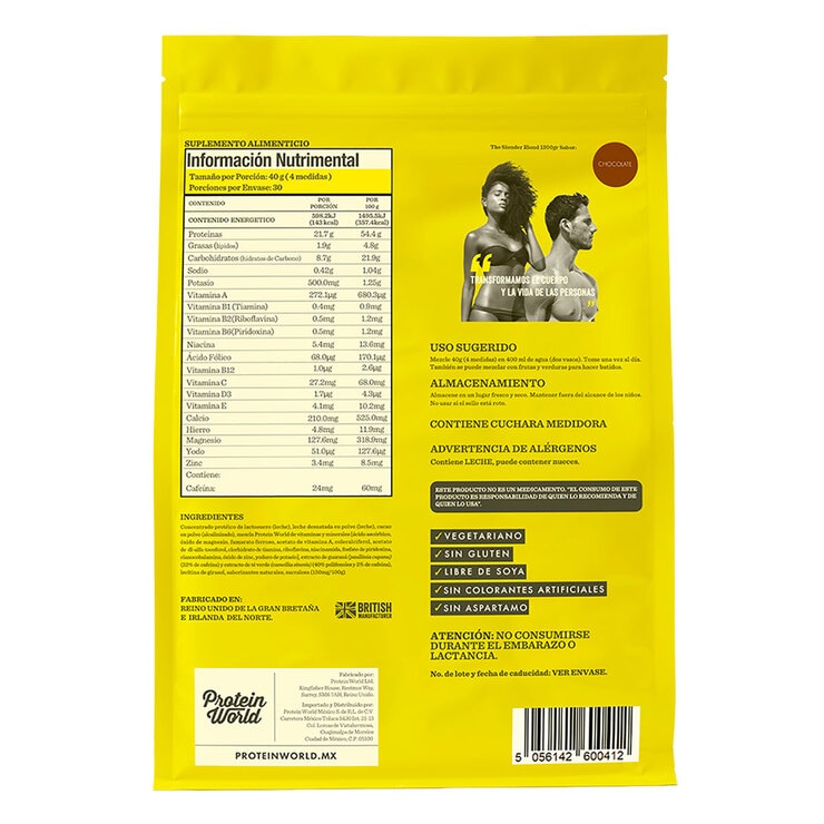 Protein World Slender Proteína en Polvo Sabor Chocolate 1.2 kg Protein World Slender Proteína en Polvo Sabor Chocolate 1.2 kg