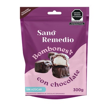 Sano Remedio Malvaviscos Cubiertos con Chocolate sin Azúcar 300 g Sano Remedio Malvaviscos Cubiertos con Chocolate sin Azúcar 300 g