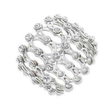 Mayfer, Anilo/Pulsera Plata .925, Color Blanco