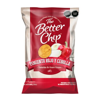 The Better Chip Tostadas con Pimiento Rojo y Cebolla 680 g