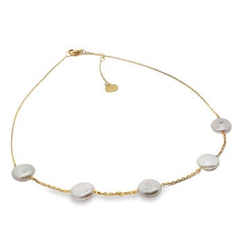 Mayfer, Collar en Aleación de Metal, con Perlas Naturales para Dama Mayfer, Collar en Aleación de Metal, con Perlas Naturales para Dama