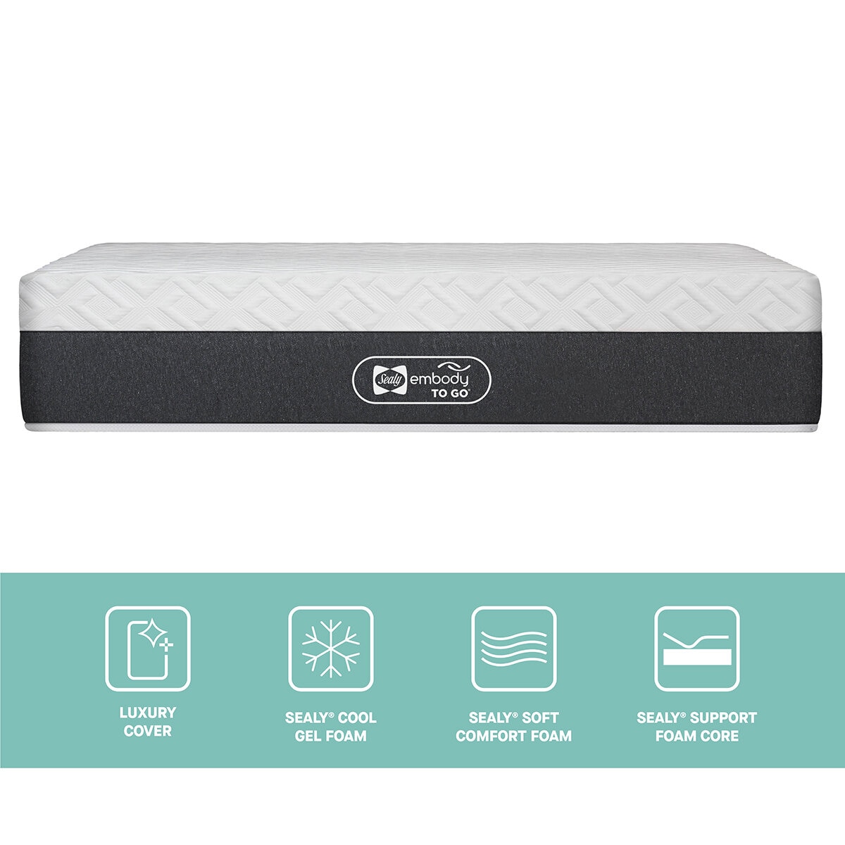 Sealy, Embody To Go, Colchón Matrimonial Sealy, Embody To Go, Colchón Matrimonial