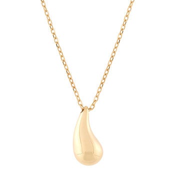 Dije de Gota, Oro Amarillo 14K, Cadena, 45.72cm Dije de Gota, Oro Amarillo 14K, Cadena, 45.72cm