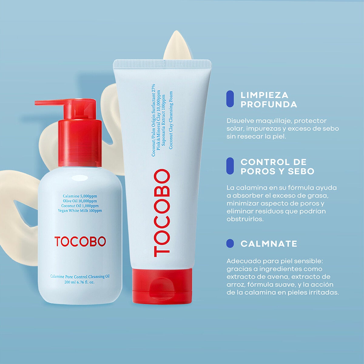 Tocobo Limpiador Facial de 2 pasos, Aceite y Limpiador Tocobo Limpiador Facial de 2 pasos, Aceite y Limpiador