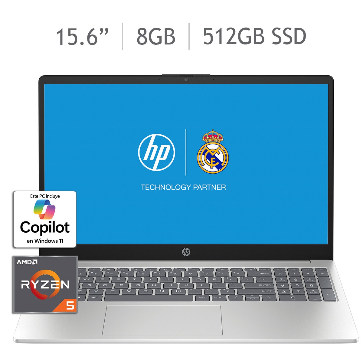 HP 15-fc0079la Laptop 15.6" Full HD AMD Ryzen 5 8GB 512GB SSD + 12 Meses M365 Personal HP 15-fc0079la Laptop 15.6" Full HD AMD Ryzen 5 8GB 512GB SSD + 12 Meses M365 Personal