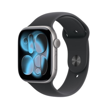 Apple Watch Series 11 (GPS) 46mm Aluminio Gris Espacial + Correa Deportiva Negra - Talla M/L Apple Watch Series 11 (GPS) 46mm Aluminio Gris Espacial + Correa Deportiva Negra - Talla M/L