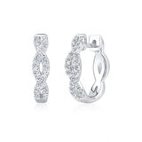 Aretes de Diamantes, 0.30ctw, Oro Blanco de 14K