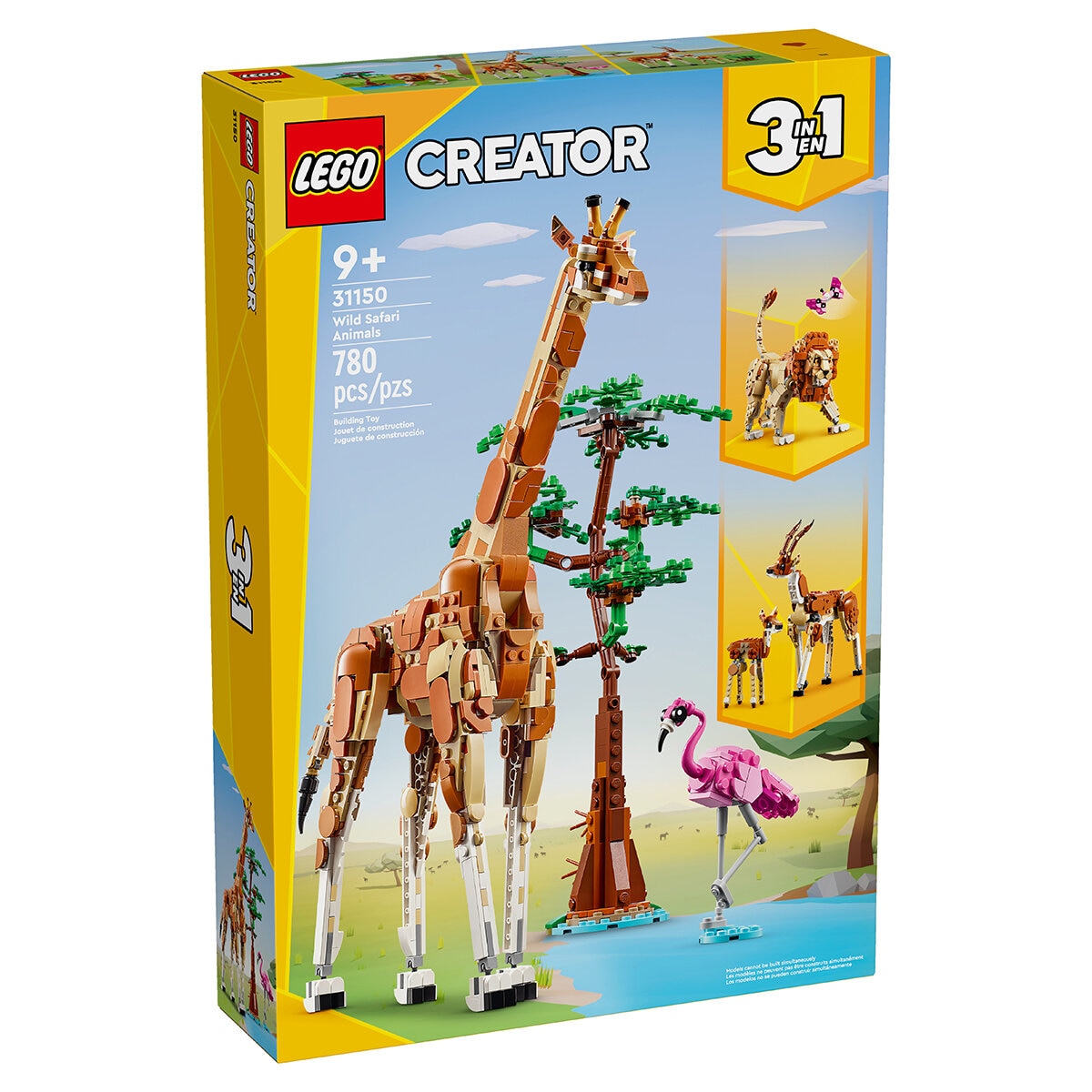 LEGO Creator Safari de Animales Salvajes 3 en 1