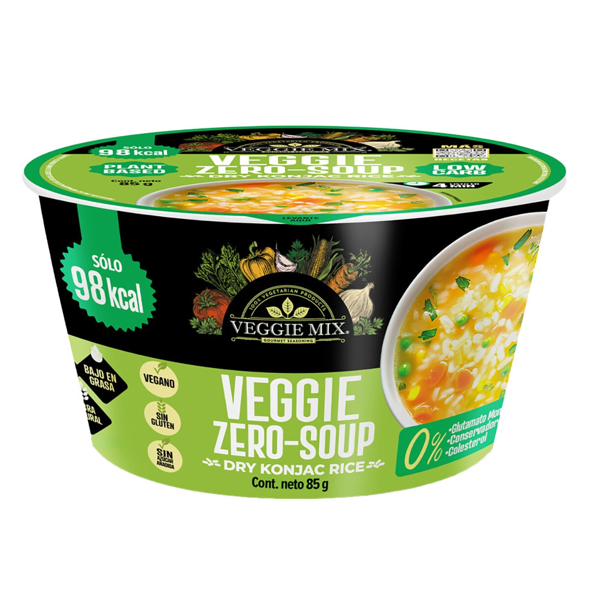 Veggie Zero Sopa Instantánea de Arroz 6/85 g Veggie Zero Sopa Instantánea de Arroz 6/85 g