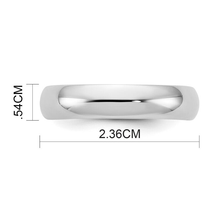 Argolla de matrimonio, 5mm, Comfort Fit, Oro Blanco de 14K, Talla 7 Argolla de matrimonio, 5mm, Comfort Fit, Oro Blanco de 14K, Talla 7
