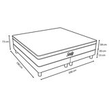 Sealy, Embody Soft Red, Colchón y Box King Size Sealy, Embody Soft Red, Colchón y Box King Size