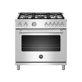 Bertazzoni Estufa de Gas LP 36" con 5 quemadores y un horno