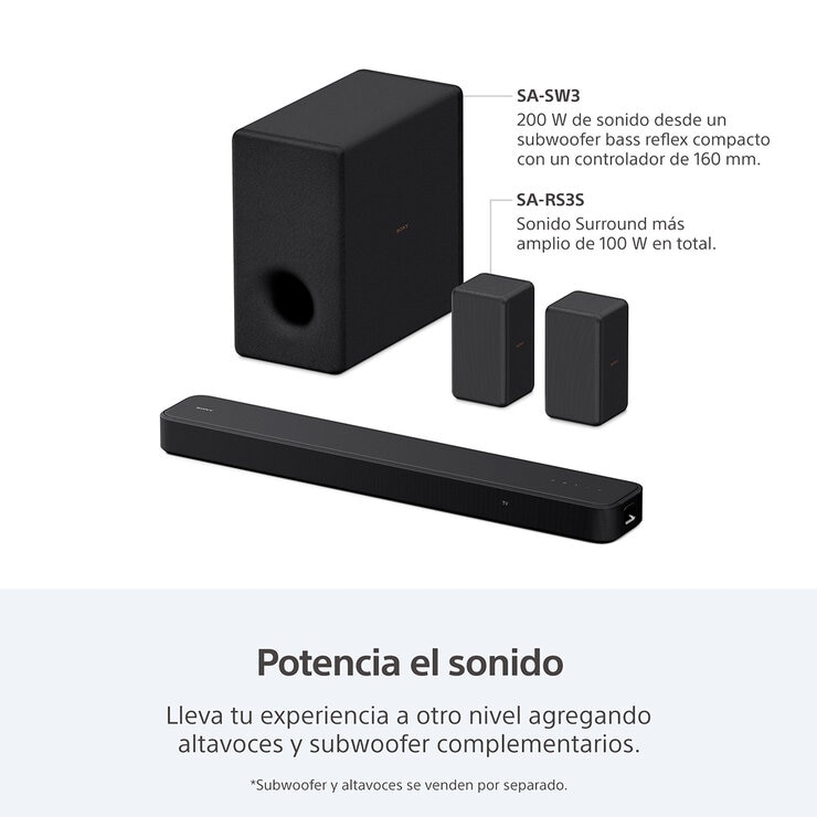 Sony Barra De Sonido de 3.1 Canales con Dolby Atmos/DTS:X Sony Barra De Sonido de 3.1 Canales con Dolby Atmos/DTS:X