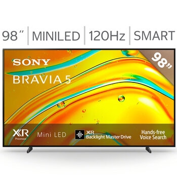 sony pantalla 98" bravia 5 miniled 4k google tv