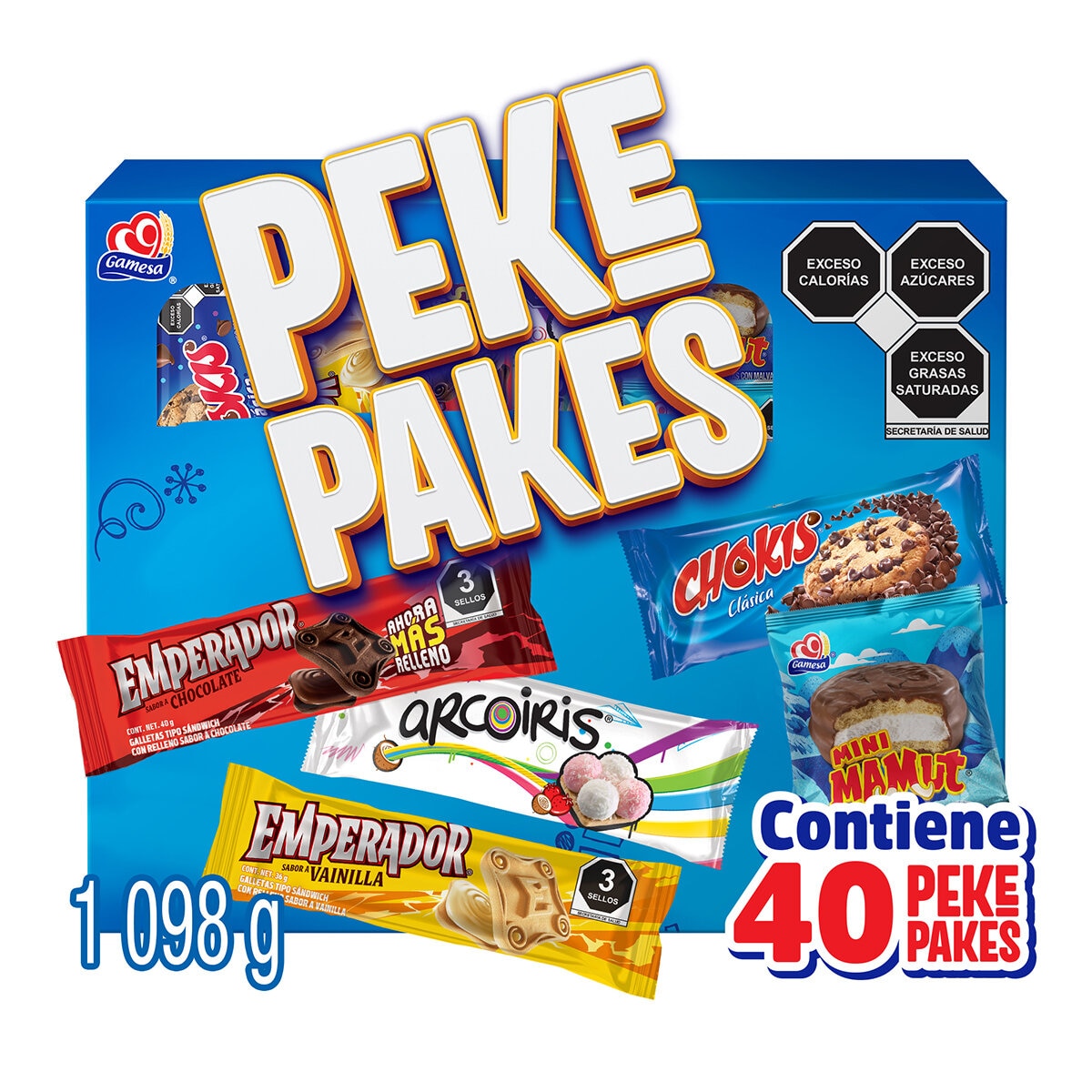 Gamesa Surtido de Galletas Peke Pakes 40 pzas Gamesa Surtido de Galletas Peke Pakes 40 pzas