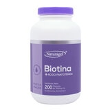 Naturagel Biotina + Ácido Pantoténico Aloe Vera con Vitamina E 200 Cápsulas