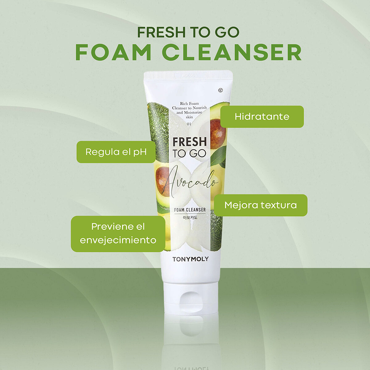 Tony Moly Fresh To Go Avocado Cleanser y Mascarilla 2 pzas Tony Moly Fresh To Go Avocado Cleanser y Mascarilla 2 pzas