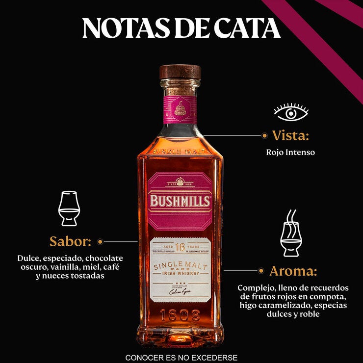 Bushmills 16 años Whiskey 750 ml Bushmills 16 años Whiskey 750 ml