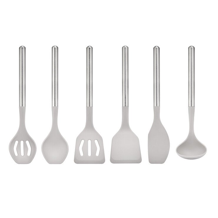 Sabatier, Juego de Herramientas de Acero Inoxidable y Silicona, 6 piezas Sabatier, Juego de Herramientas de Acero Inoxidable y Silicona, 6 piezas