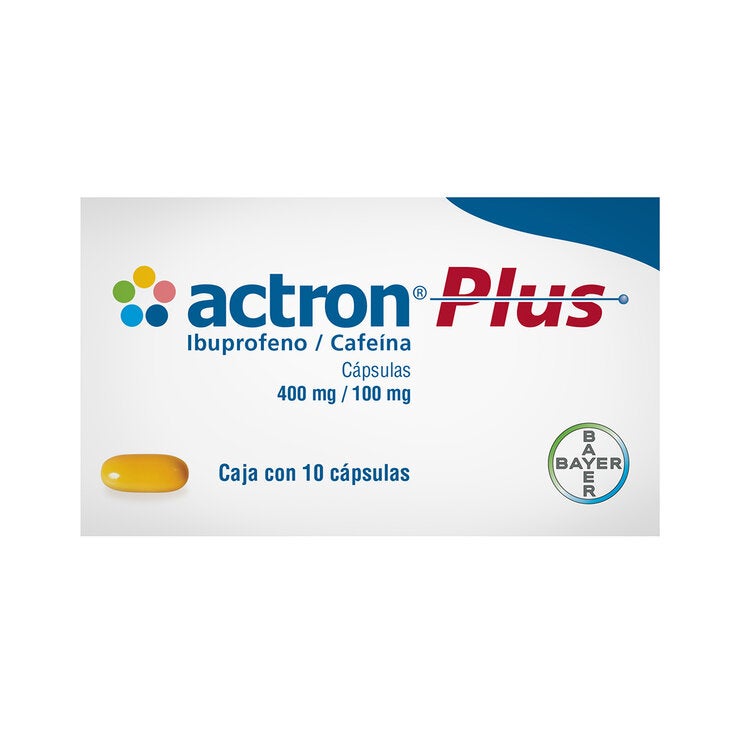 Actron Plus 400mg 10 cápsulas Actron Plus 400mg 10 cápsulas
