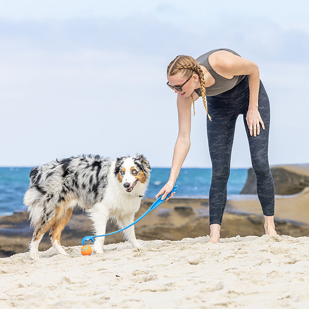 Chuckit! Traer & Plegable Lanzador de Pelotas para Perros