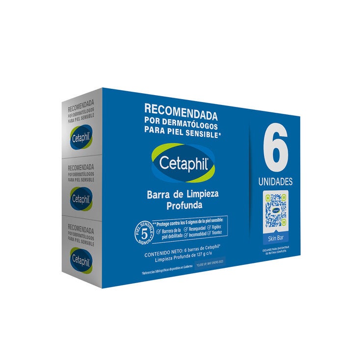 Cetaphil Jabón Corporal en Barra 6 pzas Cetaphil Jabón Corporal en Barra 6 pzas