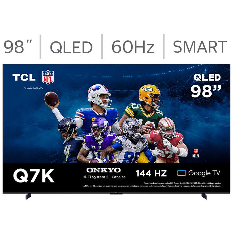 TCL Pantalla 98" QLED Google TV 98Q7K TCL Pantalla 98" QLED Google TV 98Q7K