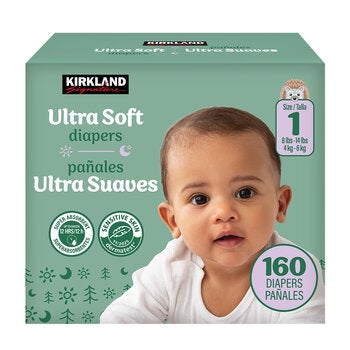 Kirkland Signature Pañales Etapa 1 Unisex 160 pzas Kirkland Signature Pañales Etapa 1 Unisex 160 pzas