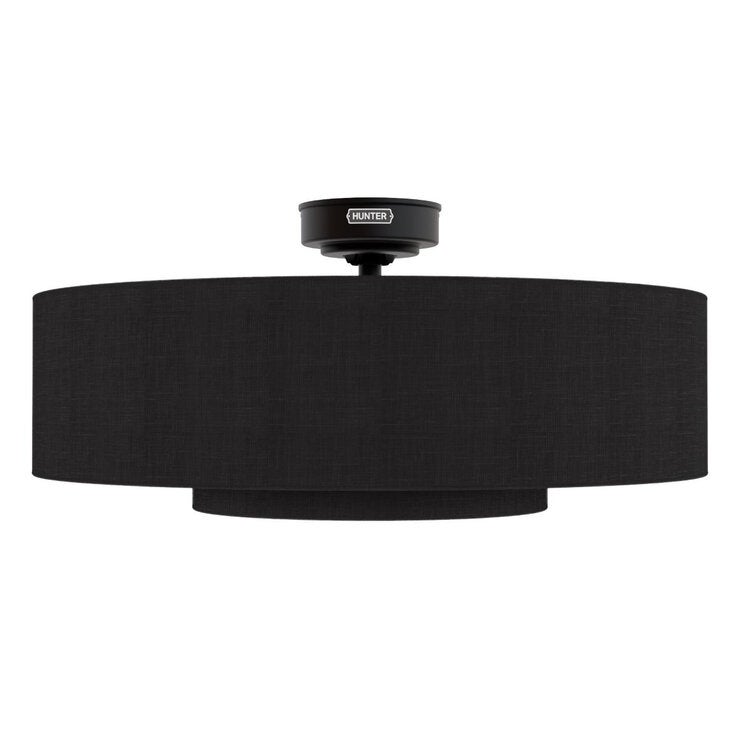 Hunter, Ventilador Fandelier Color Negro Mate Hunter, Ventilador Fandelier Color Negro Mate