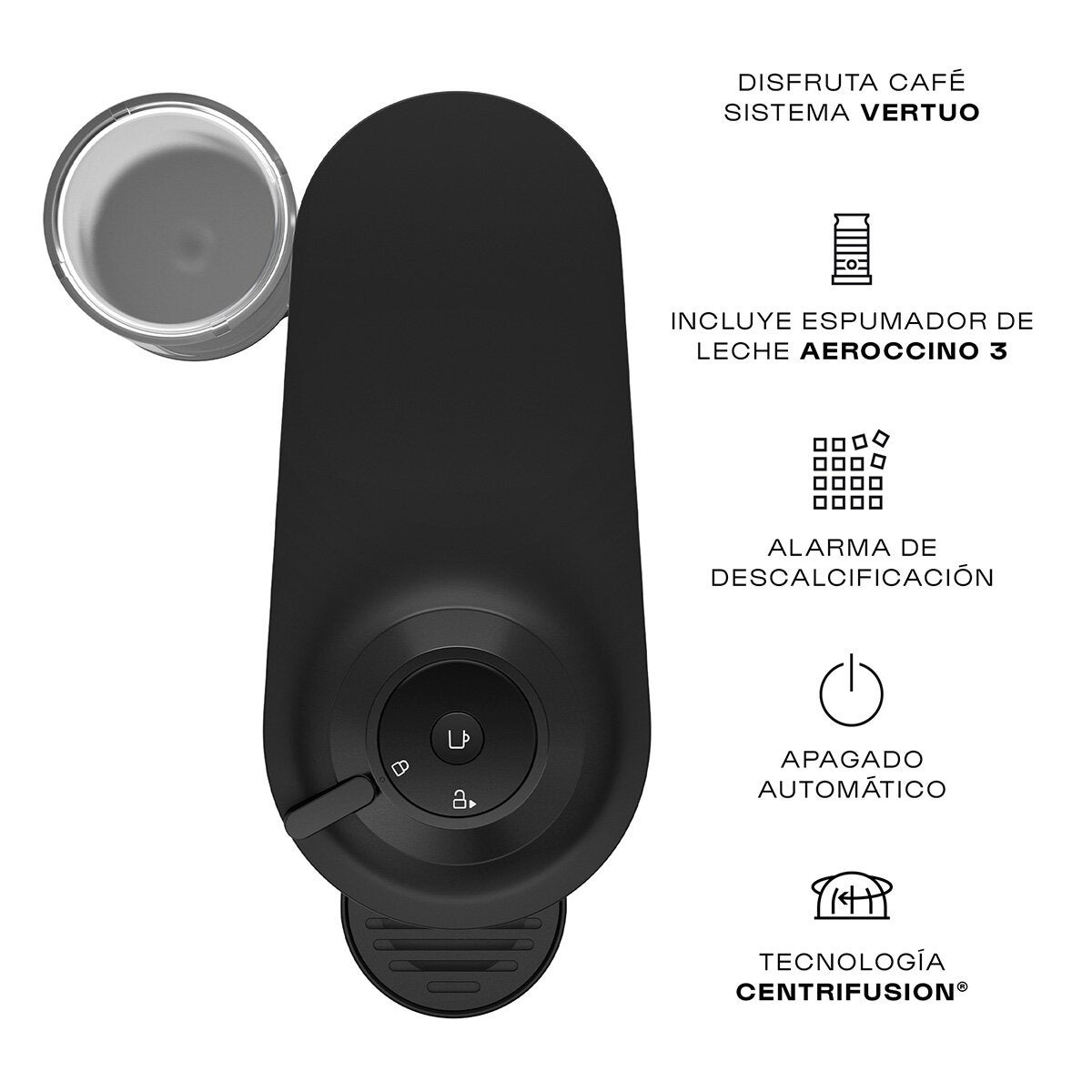 Nespresso, Onpack Vertuo Pop Black Nespresso, Onpack Vertuo Pop Black