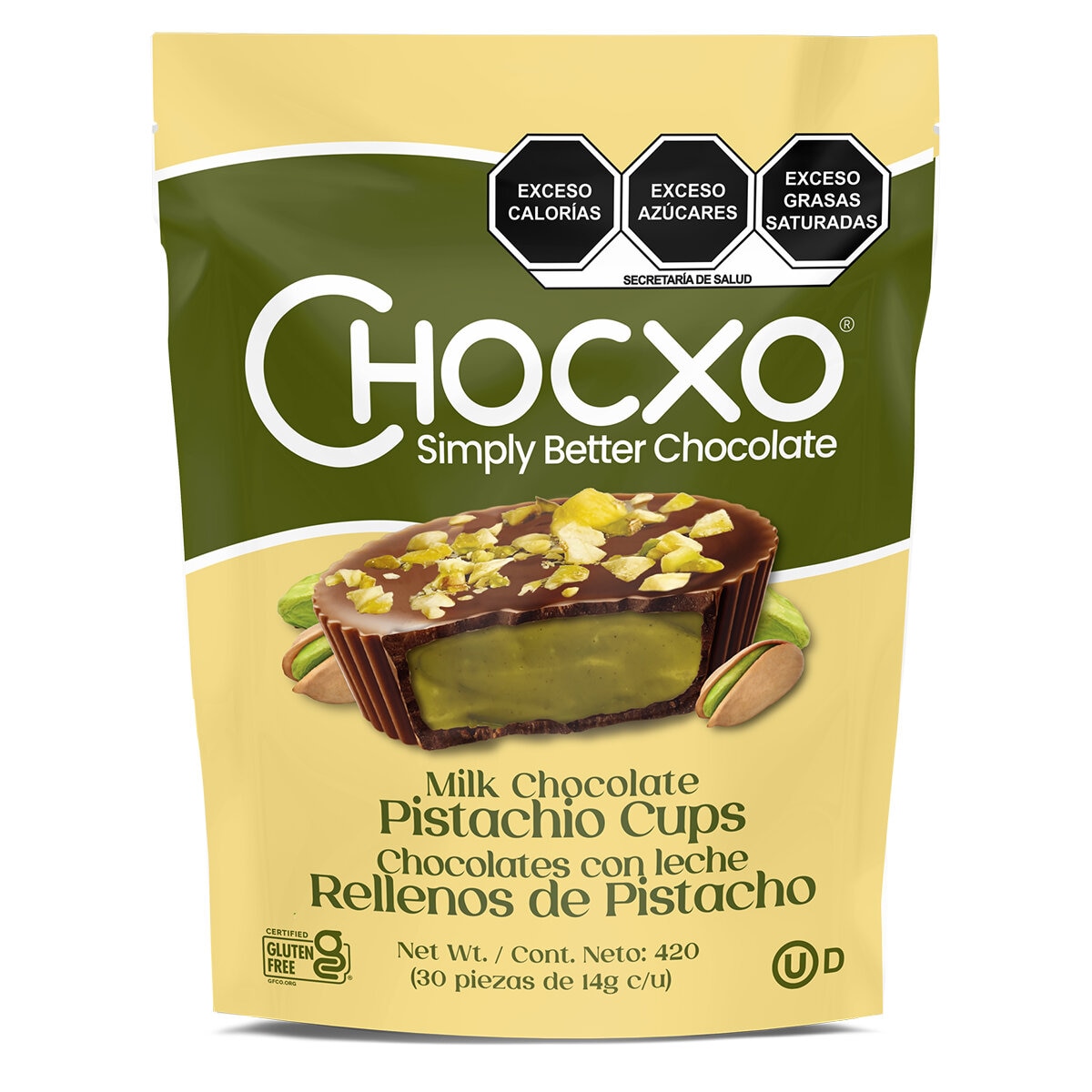 Chocxo Chocolates Rellenos de Pistache 420 g Chocxo Chocolates Rellenos de Pistache 420 g