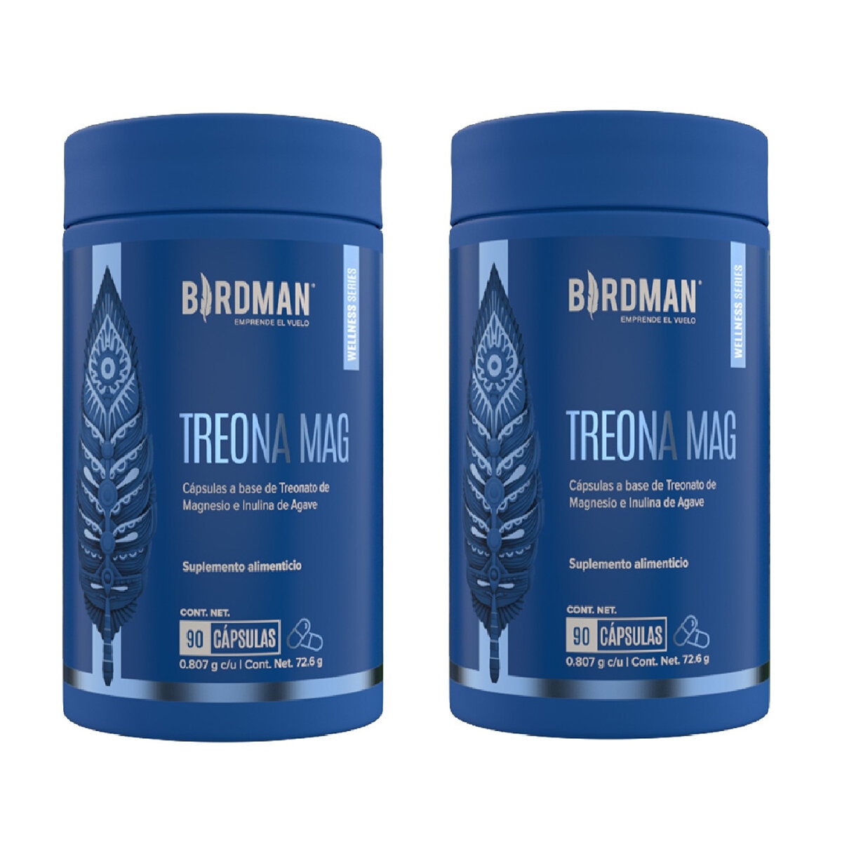 Birdman Treonato de Magnesio 2 Frascos de 90 Cápsulas Birdman Treonato de Magnesio 2 Frascos de 90 Cápsulas