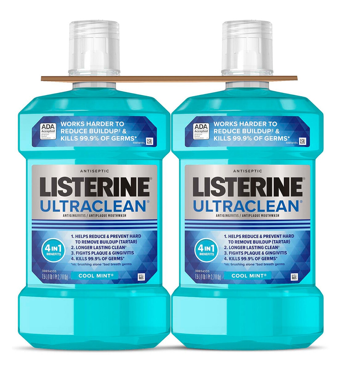 Listerine Enjuague Bucal UltraClean 2 pzas de 1.5 l Listerine Enjuague Bucal UltraClean 2 pzas de 1.5 l