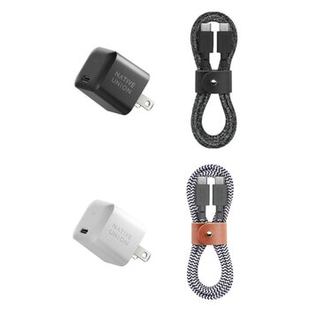 native union 2 cargadores rápidos de 30 w + 2 cable usb-c