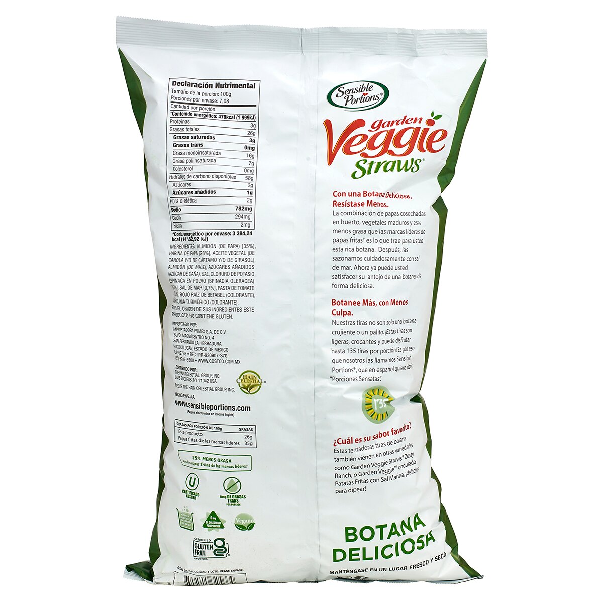 Sensible Portions Veggie Straws 708g Sensible Portions Veggie Straws 708g