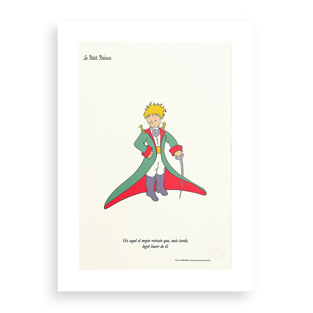 Black Is Color, Cuadro Decorativo El Principito, Enmarcado "Su Majestad" Black Is Color, Cuadro Decorativo El Principito, Enmarcado "Su Majestad"