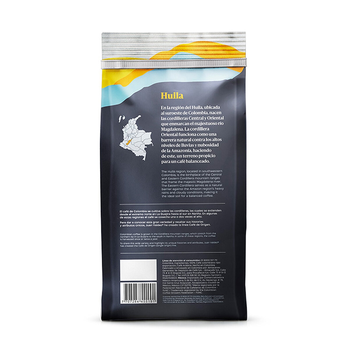 Juan Valdez Café Tostado en Grano Huila 1 kg Juan Valdez Café Tostado en Grano Huila 1 kg