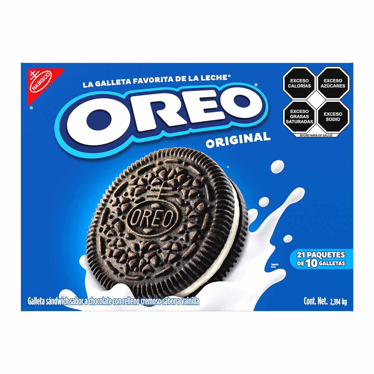 Oreo Galletas Sabor Chocolate con Relleno Sabor Vainilla 21 pzas de 114 g Oreo Galletas Sabor Chocolate con Relleno Sabor Vainilla 21 pzas de 114 g